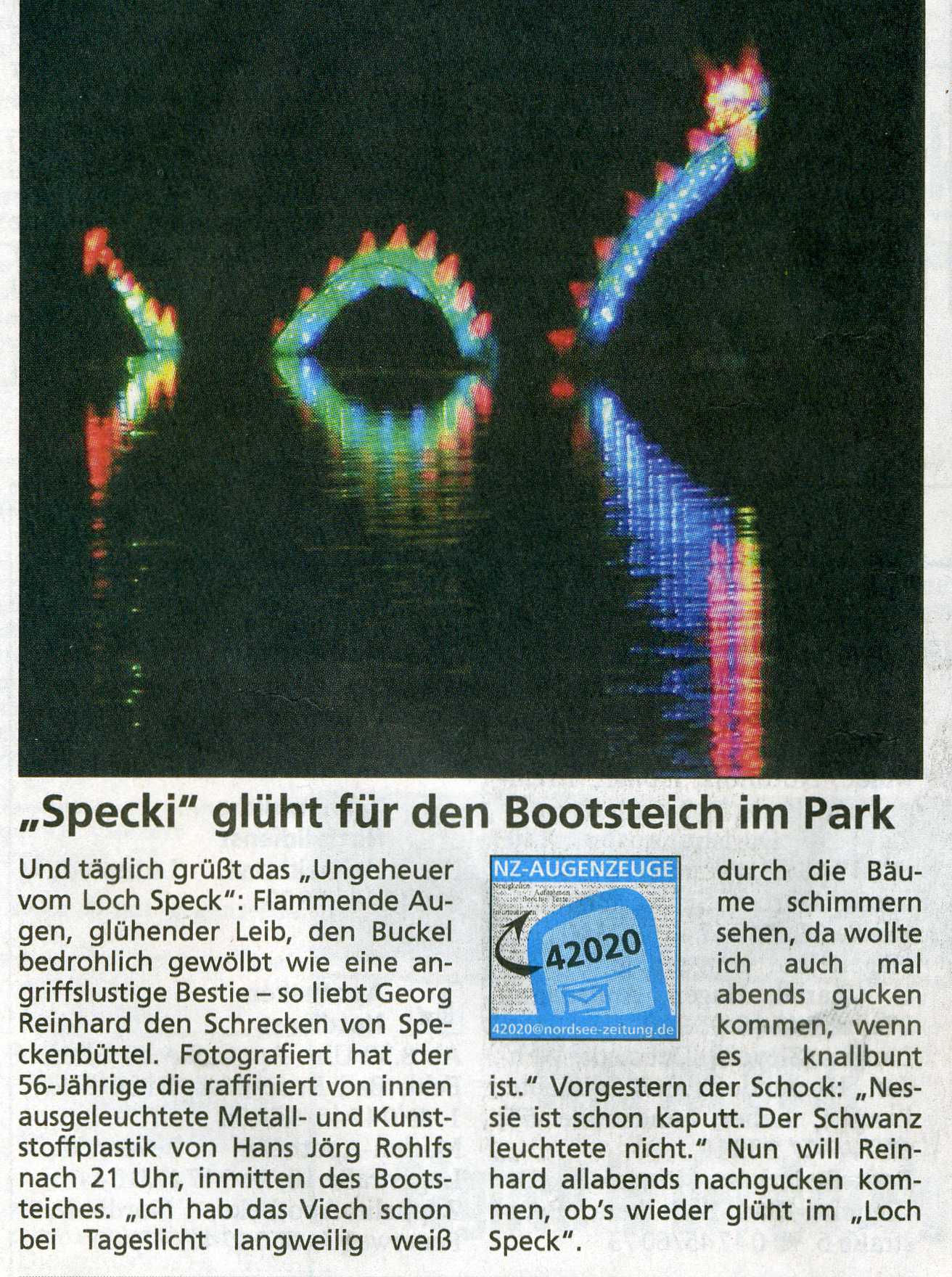 NZ Leserbrief 20.02.2008 Specki gl�ht f�r Bootsdeich im Park